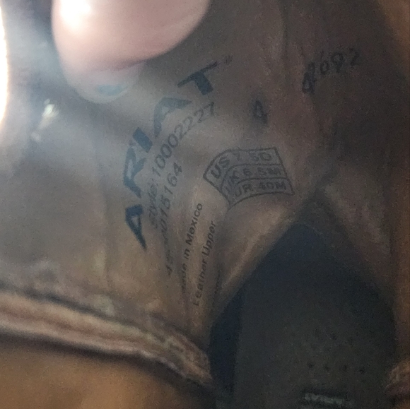 *SOLD* ARIAT Roughstock Boots Mens Leather Size 7.5D Style: 10002227 - Picture 8 of 8